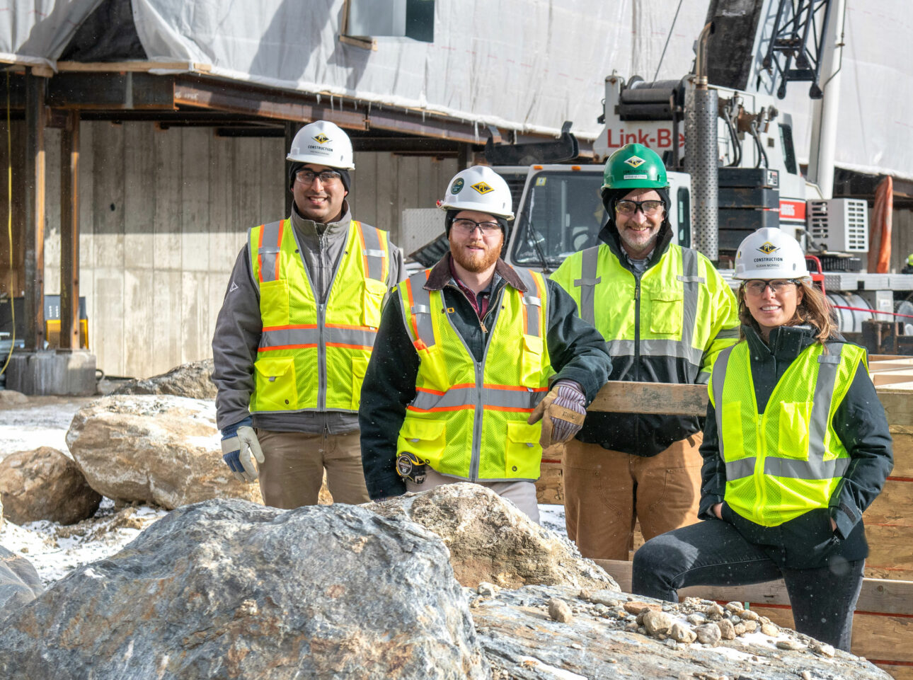 Construction Team at One Spruce Peak, Stowe, Vermont
