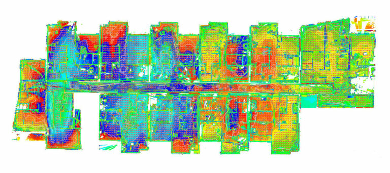 Elevation Heat Map in AutoCAD Civil3D with Cloudworx