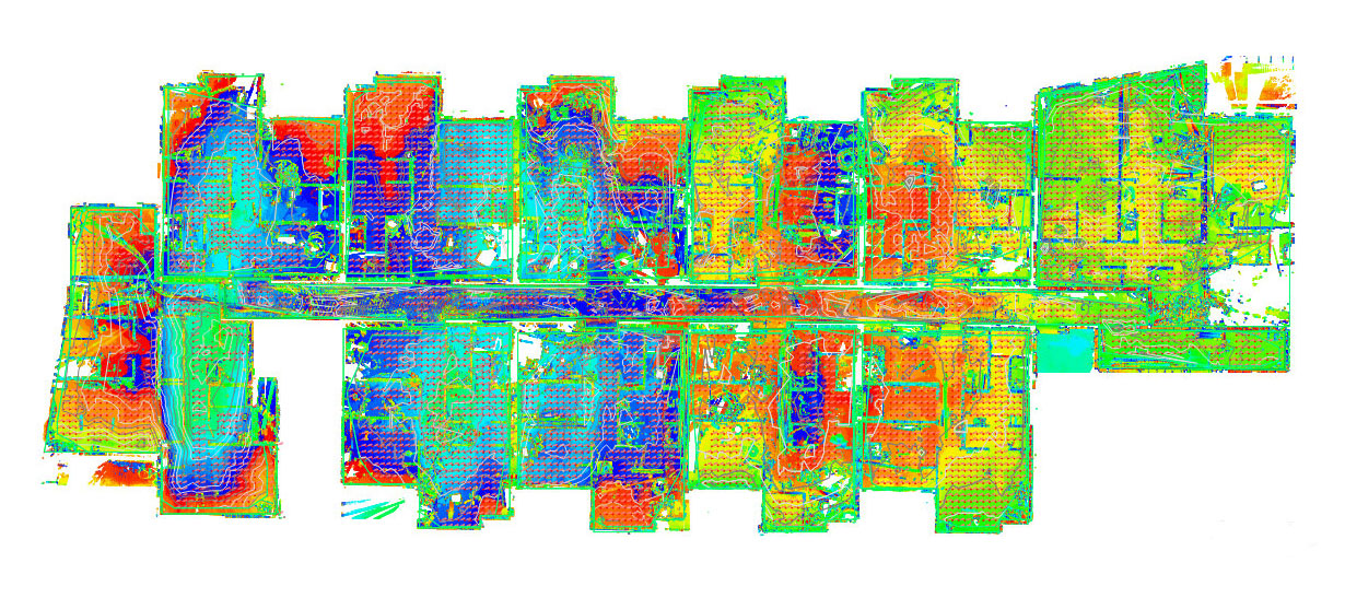 Elevation Heat Map in AutoCAD Civil3D with Cloudworx
