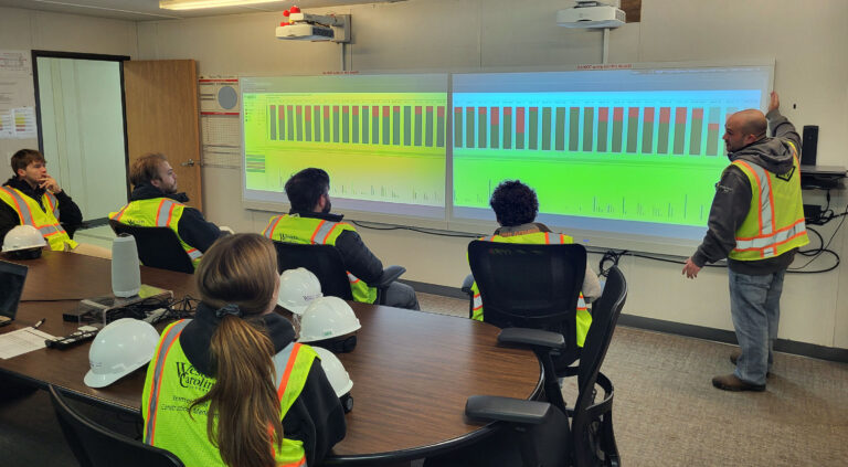 Western Carolina University visiting a PC Construction project site