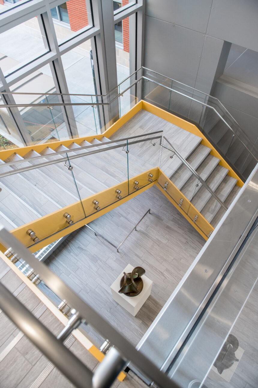 UVM STEM Complex Winding Stairway