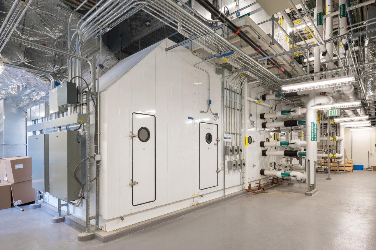 UVM STEM Complex Mechanical Room