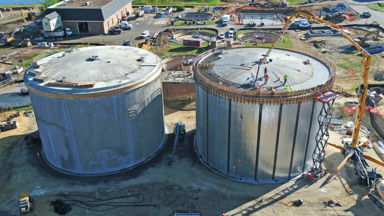WSSC Piscataway WRRF Bioenergy Project Tank Construction